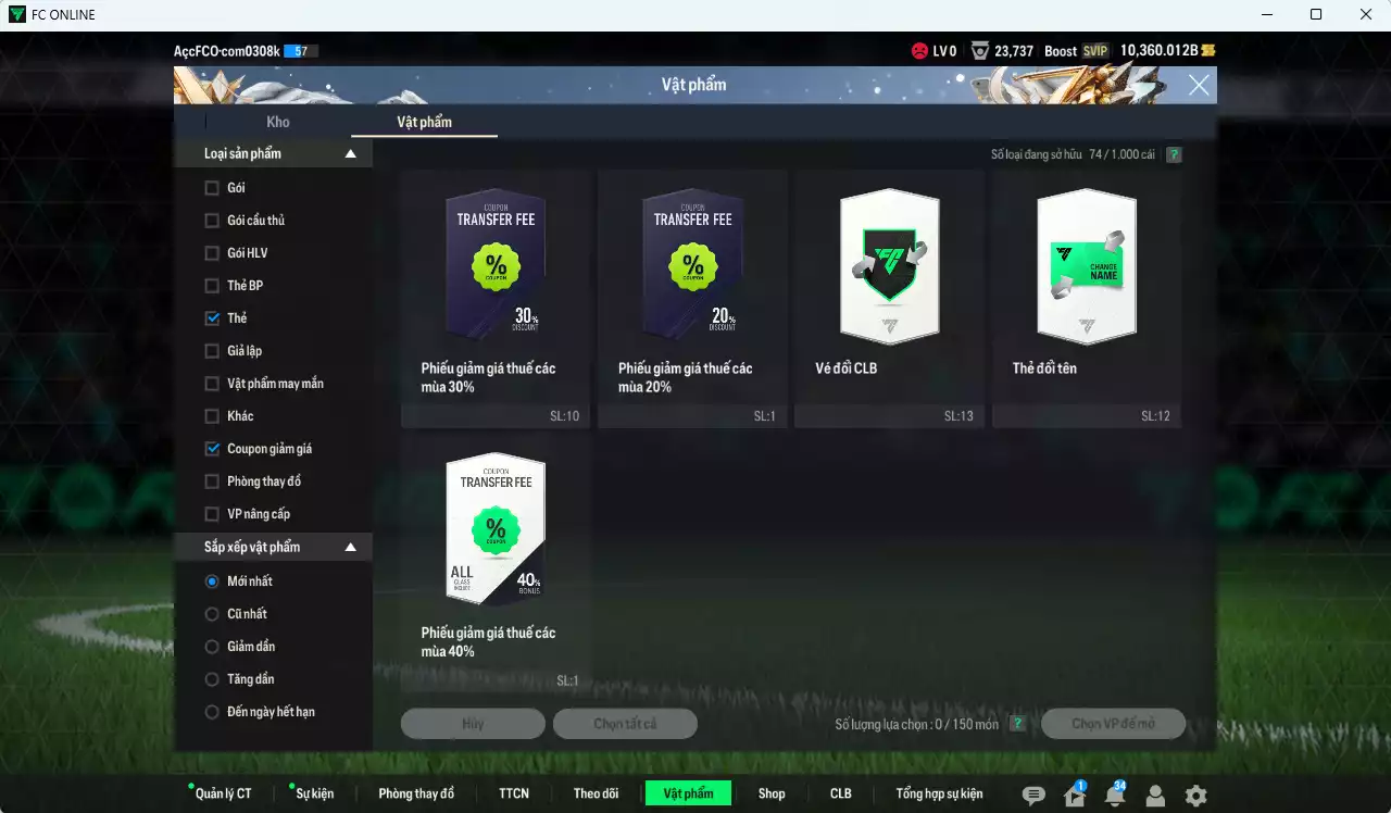 Ảnh [ACC Rẻ🔥] Bayern Munich 435.800b dư 10.300b có Perisic CC, Musiala 25TY, Beckenbauer WB, Lewandowski CC, Matthaus BDO, Schweinsteiger ITM+3, Alaba HG, Hummels RTN...
