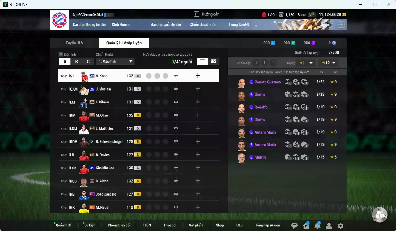 Ảnh [ACC Rẻ🔥] Bayern Munich 347.350b dư 11000b có Beckenbauer WB, Kane 25TY, Ribery NO7, Matthaus BDO, Olise 23HW, Alaba HG, Musiala 24UCL, Perisic SPL...