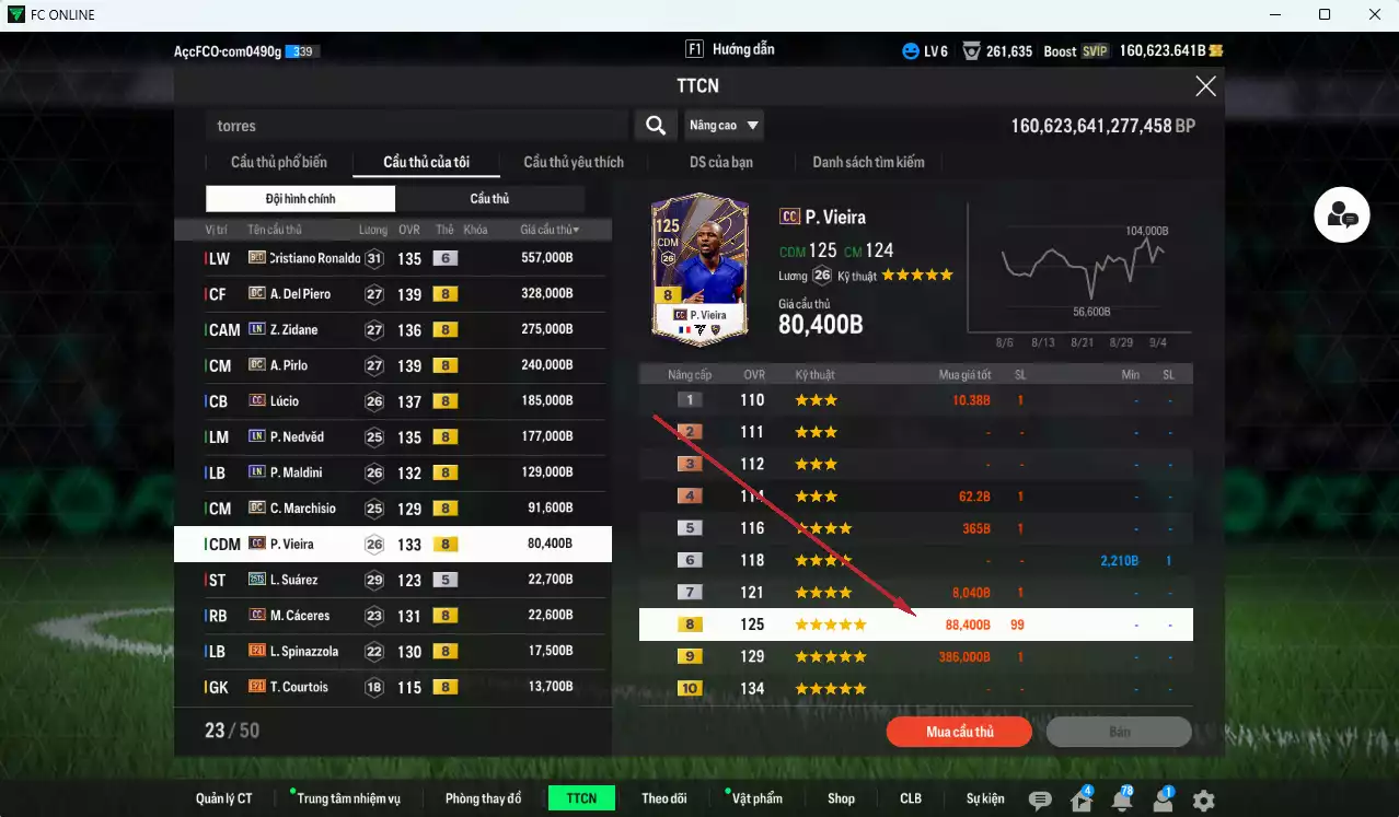 Ảnh [Dư nhiều BP, ACC Rẻ🔥] Juventus 2.156.790b dư 160.000b có CR7 BLD+6, Del Piero DC, Zidane LN, Pirlo DC, Lúcio CC, Nedved LN, Maldini LN, Marchisio DC, Vieira CC... Dư 36.000 TC, HLV Xịn