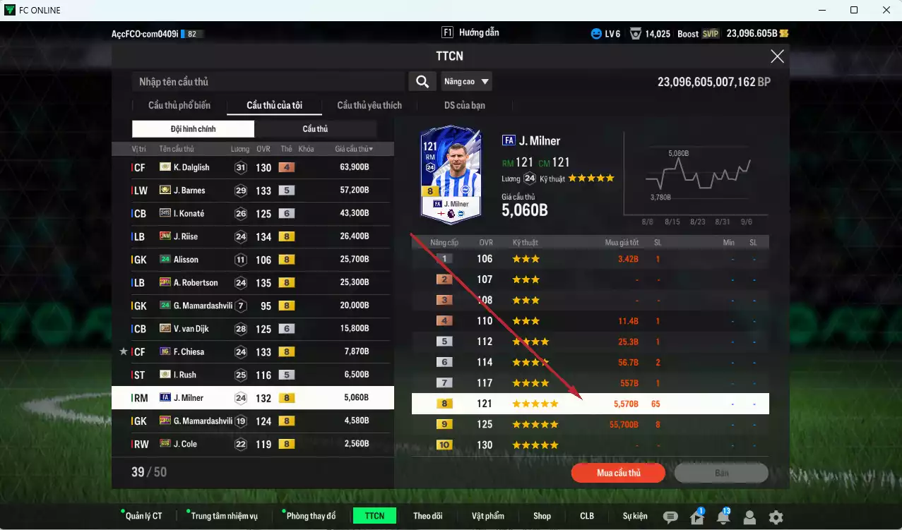 Ảnh [ACC Rẻ🔥] Liverpool 1.787.760b dư 23.000b có Torres ITM+5, Gravenberch 25TS, Arnold 23HW, Gerrard HG, Alonso CC, Van Dijk DCB, Barnes ITM+5, Konaté 24TS+6, Dalglish ITM+4, Riise JNM,  Robertson 23HW... Còn nhiều CP GIẢM THUẾ