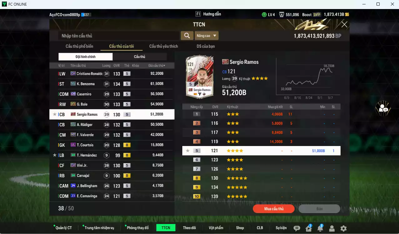 Ảnh Real Madrid 457.560b có Benzema 25TS, CR7 CU, Casemiro CH, Bale DCB, Ramos LD, Rudiger 25TS, Valverde 24TY... Còn nhiều CP GIẢM THUẾ, HLV Xịn