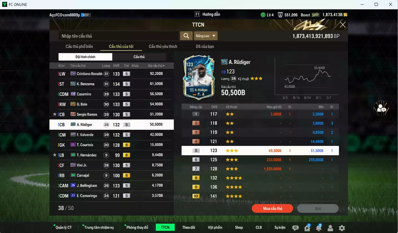 Ảnh Real Madrid 457.560b có Benzema 25TS, CR7 CU, Casemiro CH, Bale DCB, Ramos LD, Rudiger 25TS, Valverde 24TY... Còn nhiều CP GIẢM THUẾ, HLV Xịn