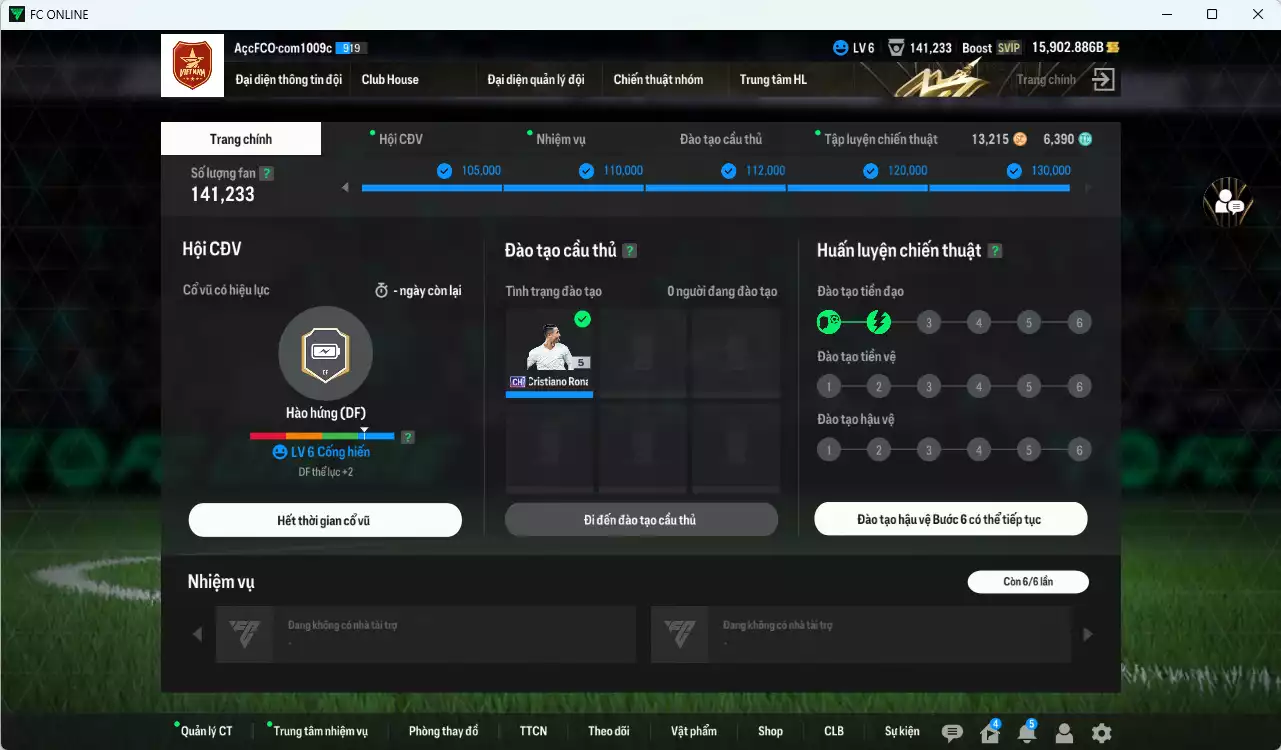 Ảnh [ACC Rẻ🔥] Real Madrid 1.830.290b dư 15.000b có CR7 CH, Benzema DCB, Varane BTB, Ramos BTB, Bellingham 24TS, Kaká LN, Mbappé WB, Kroos BTB, Rudiger SPL, Figo No.7, Hazard HG, Hakimi 21UCL, Carvajal BTB... HLV Xịn