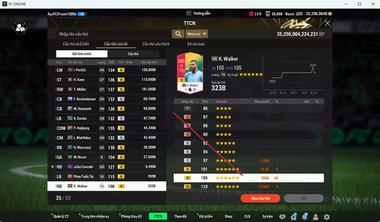Ảnh [ACC Rẻ🔥] Bayern Munich 671.980b dư 35.200b có Kane HG, Perisic CC, Muller HG, Beckenbauer WB, Hummels DC, A. Davies 25TS, Hojbjerg 23HW, Matthaus BDO, Mazraoui SPL... Còn nhiều CP GIẢM THUẾ, Dư 28.000 TC, HLV Xịn