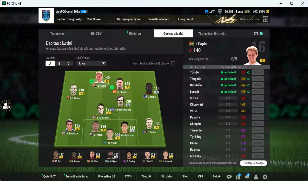 Ảnh Bayern Munich 1.574.690b có Beckenbauer CH, Papin JNM, Matthaus RTN, Shaqiri E21+9 (bù), M. Tel 23NG+9 (bù), Alaba DC, Kim Min Jae 25TS, Ribéry JNM, Perisic CC, Mané CH, Lahm HG, Rudiger 25TS, Lizarazu DC, Olise 23HW... Rank TĐ đầu mùa, Đã đào tạo full nhiều cầu thủ