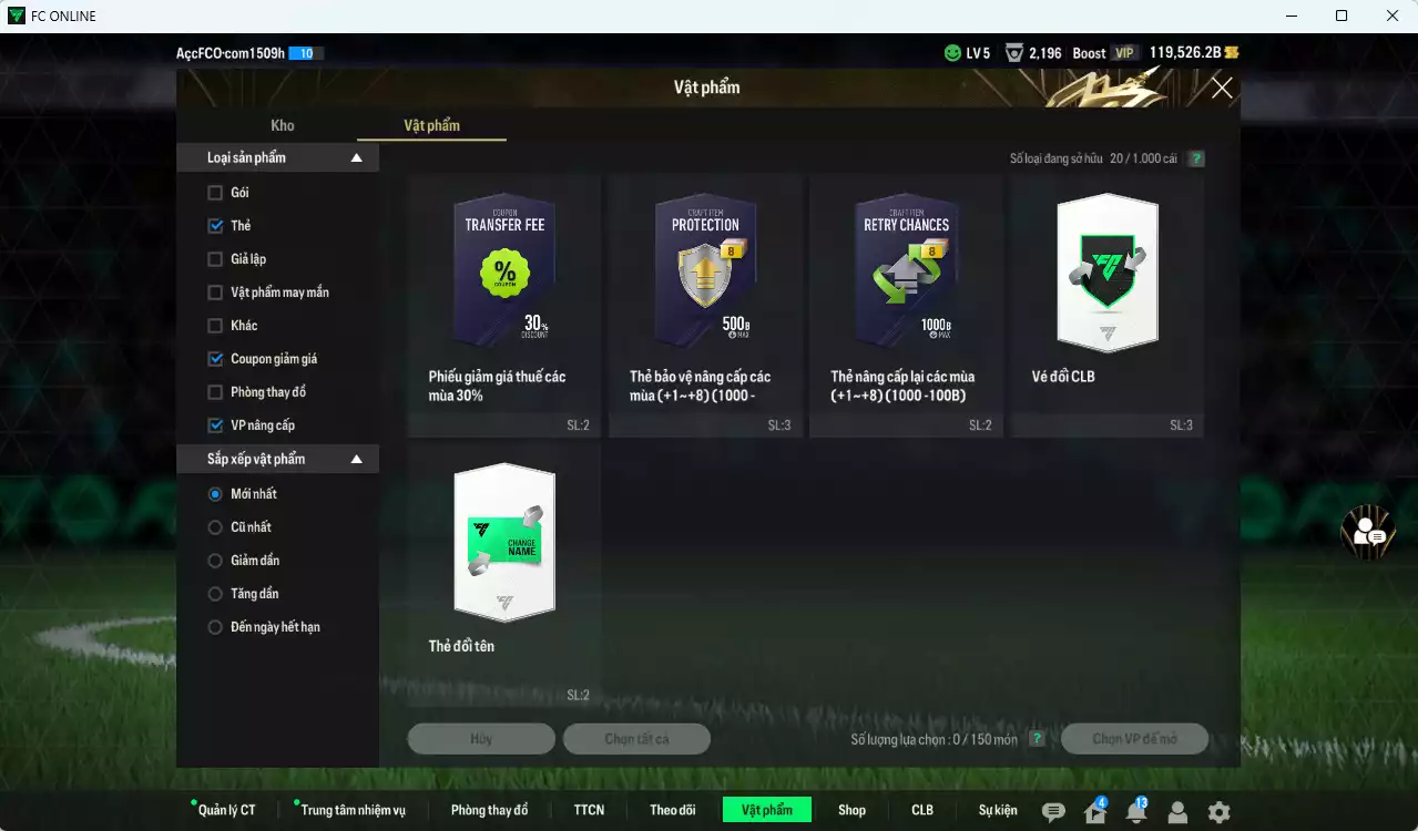 Ảnh [ACC Rẻ🔥] Man Utd. 703.080b dư 119.000b có CR7 BLD, Matheus Cunha 25TS, Shaw 23HW, Sesko 21NG, Mbeumo 23HW, Casemiro BTB, Verón JNM, L. Martínez CH, Marzaoui SPL, Park No.7, Bailly CH...