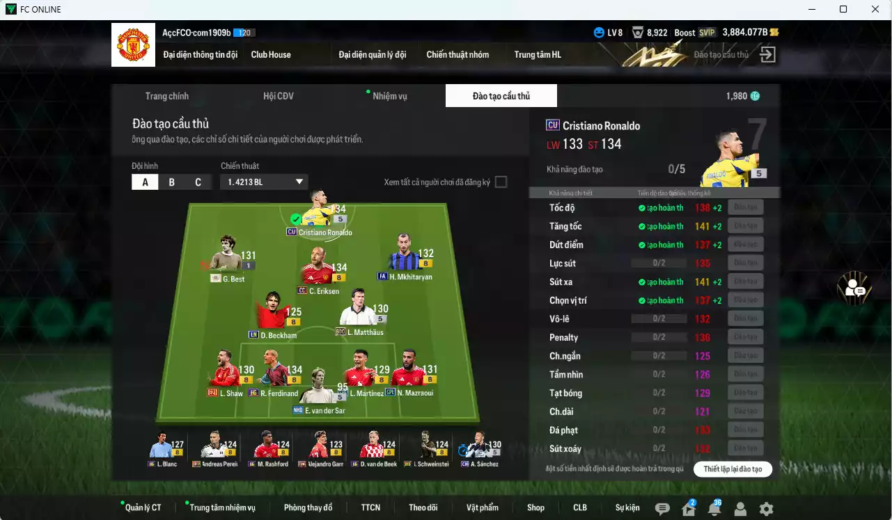 Ảnh Man Utd. 338.880b có CR7 CU, Beckham LN, Matthaus BDO, Best ITM khóa, Shaw E21,  Mazraoui SPL, Ferdinand HG, Blanc HG, Rashford HG, Mkhitaryan FA, Eriksen CC... Còn nhiều CP GIẢM THUẾ