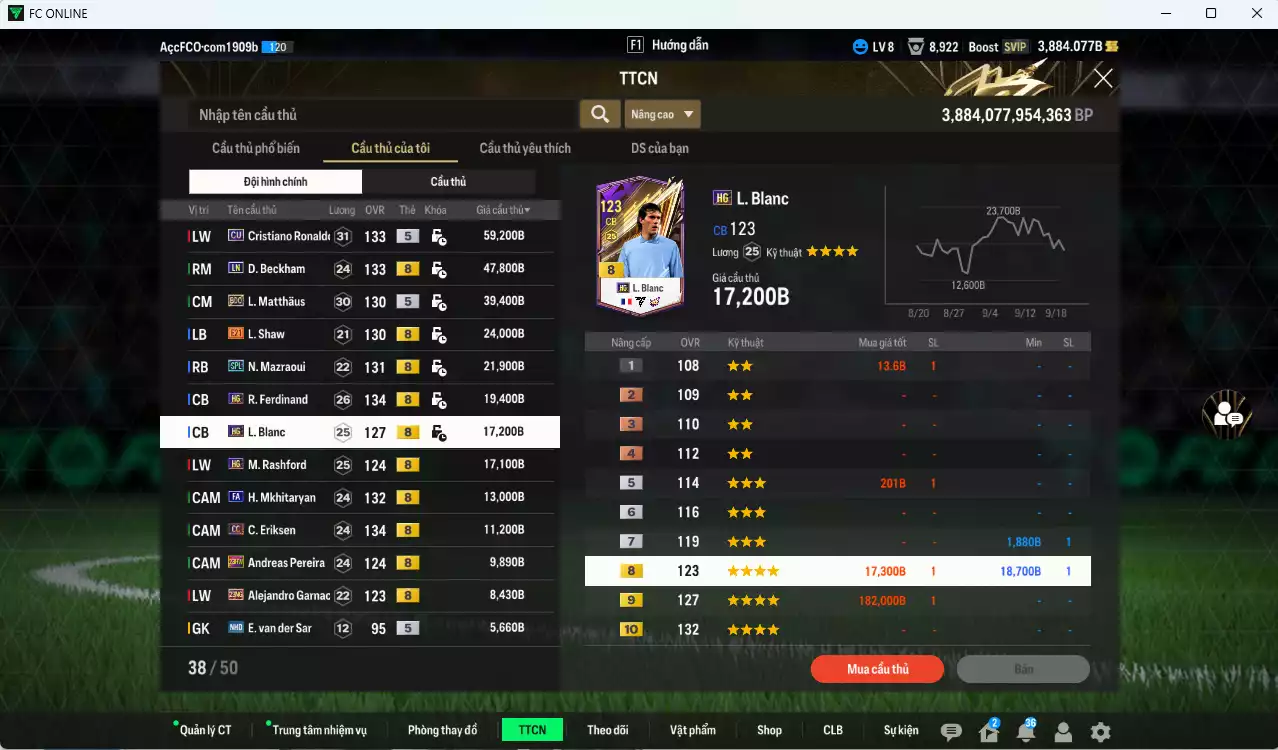 Ảnh Man Utd. 338.880b có CR7 CU, Beckham LN, Matthaus BDO, Best ITM khóa, Shaw E21,  Mazraoui SPL, Ferdinand HG, Blanc HG, Rashford HG, Mkhitaryan FA, Eriksen CC... Còn nhiều CP GIẢM THUẾ