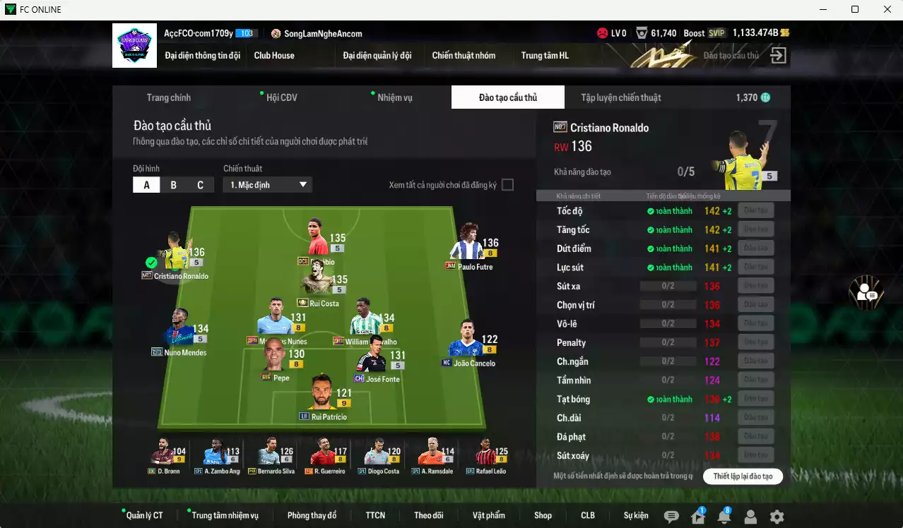 Ảnh Bồ Đào Nha 517.480b có CR7 No.7, Rui Costa ITM+5, Futre JNM, Eusébio DCB, Nuno Mendes 25TS, Bernerdo Silva 24EP+6, Fonte CH, Pepe BTB, William Carvalho 23HW... HLV Xịn