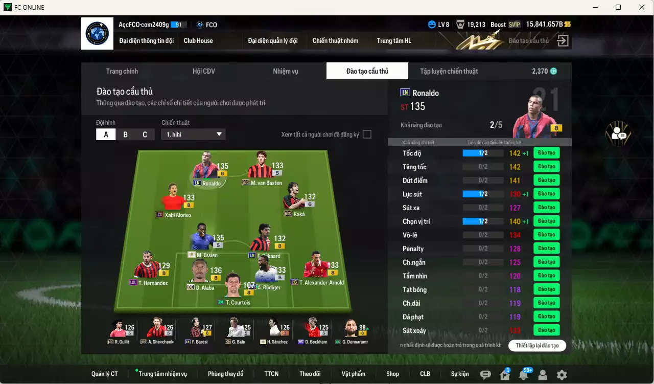 Ảnh [ACC Rẻ🔥] Real Madrid mix AC Milan 1.136.980b có Ronaldo LN, Essien ITM+5, Alaba DC, Alonso CC, Rudiger 25TY, Kaká BDO+6, Basten BDO, Gullit BDO...