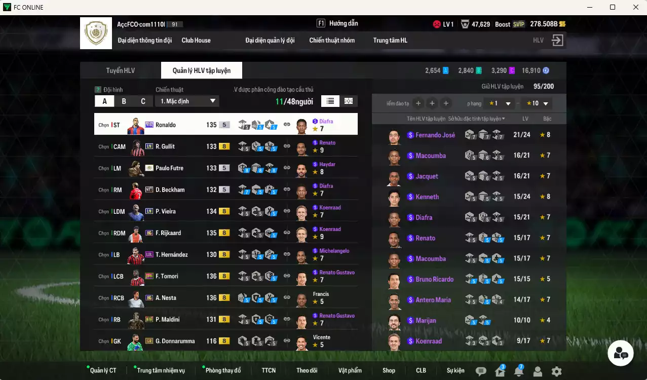 Ảnh [ACC Rẻ🔥] AC Milan 668.100b có Ronaldo WB, Futre ITM+5, Tomori 23HW, Rijkaard HG, Gullit LN, Pulisic 25TS, Nesta HG, Beckham No.7, Vieira LN, Maldini BTB... HLV Xịn