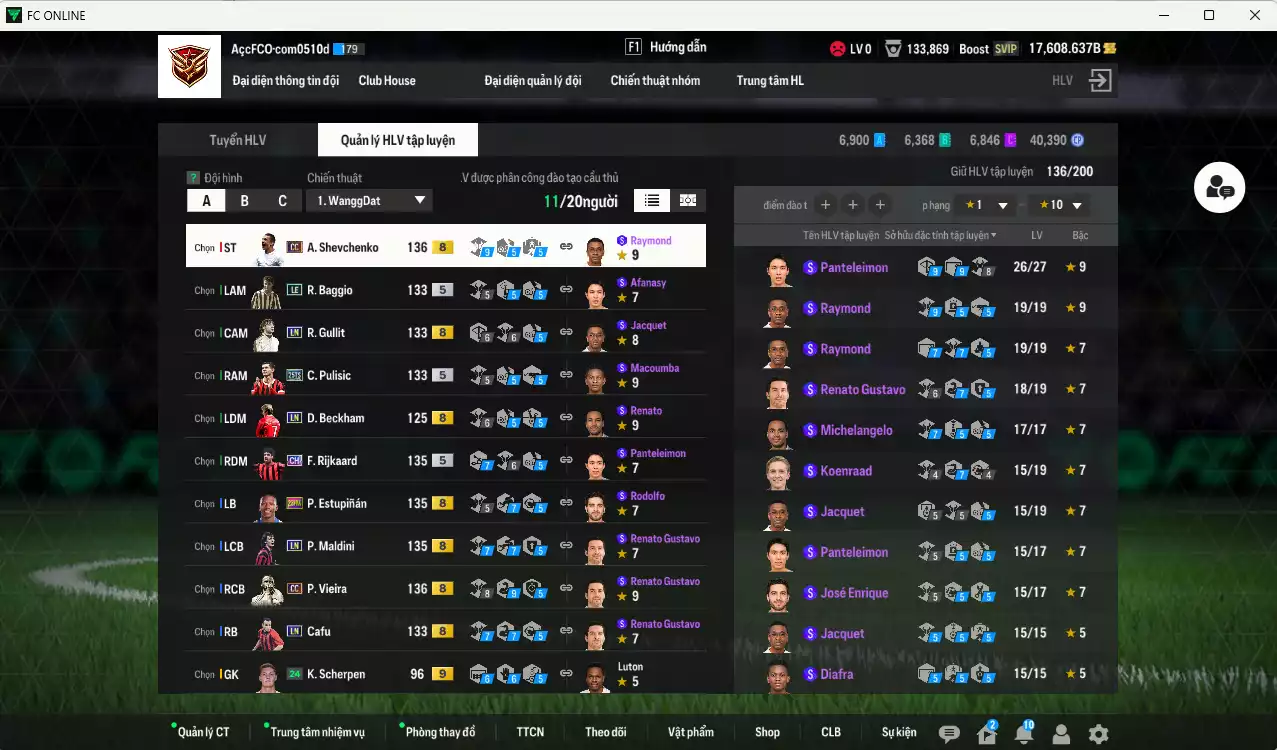 Ảnh AC Milan 635.530b dư 17.000b có Maldini LN, Vieira CC, Sheva CC, Gullit LN, Pulisic 25TS, Rijkaard CH, Beckham LN, Baggio LE, Cafu LN, Estupinan 23HW... Còn nhiều CP GIẢM THUẾ, đã full nữa bảng đào tạo, HLV Xịn. VIP BK Tháng 10