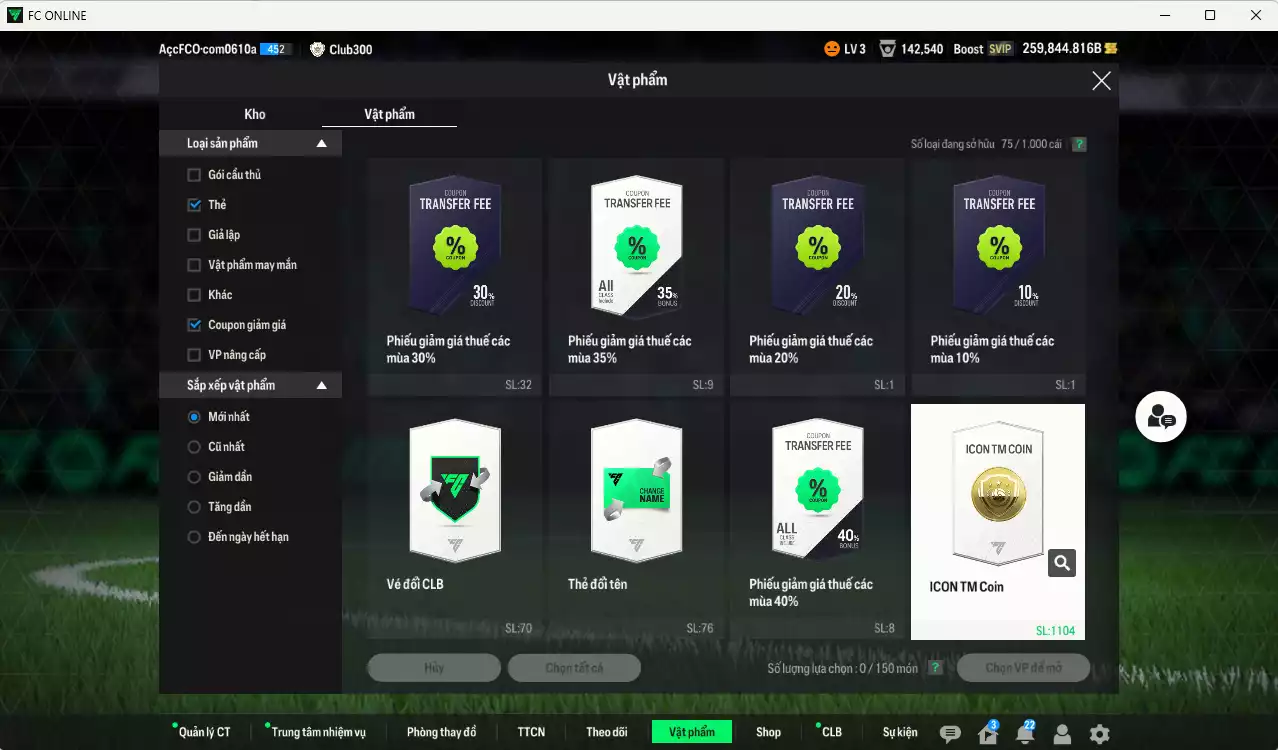 Ảnh Inter mix Bayern 6.365.050b dư 259.000b có Eto ITM+5, Figo ITM+5, Maicon PRM+5, Ronaldo CH, Schweinsteiger ITM+5, Vieira DC, Kane DC, Beckenbauer CH, Matthaus RTN, Crespo ITM+5, Muller DC, Lúcio CC, Bergkamp DC, Alaba DC, Shaqiri CC+9(bù), Perisic CC... Còn nhiều CP GIẢM THUẾ, Đào tạo full chỉ số nhiều CT, dư 51.000TC, HLV Xịn