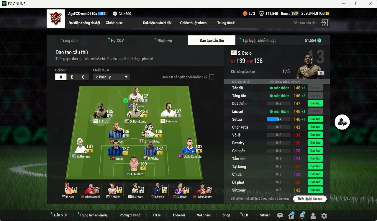 Ảnh Inter mix Bayern 6.365.050b dư 259.000b có Eto ITM+5, Figo ITM+5, Maicon PRM+5, Ronaldo CH, Schweinsteiger ITM+5, Vieira DC, Kane DC, Beckenbauer CH, Matthaus RTN, Crespo ITM+5, Muller DC, Lúcio CC, Bergkamp DC, Alaba DC, Shaqiri CC+9(bù), Perisic CC... Còn nhiều CP GIẢM THUẾ, Đào tạo full chỉ số nhiều CT, dư 51.000TC, HLV Xịn