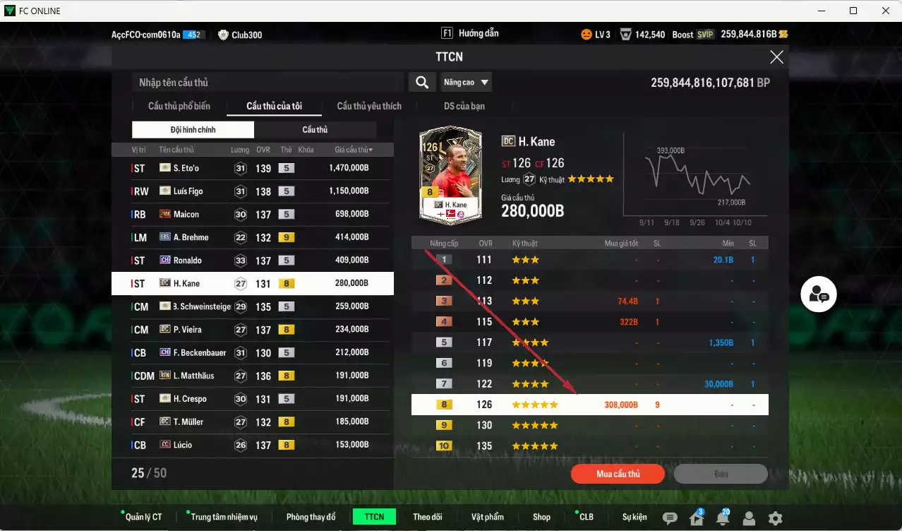 Ảnh Inter mix Bayern 6.365.050b dư 259.000b có Eto ITM+5, Figo ITM+5, Maicon PRM+5, Ronaldo CH, Schweinsteiger ITM+5, Vieira DC, Kane DC, Beckenbauer CH, Matthaus RTN, Crespo ITM+5, Muller DC, Lúcio CC, Bergkamp DC, Alaba DC, Shaqiri CC+9(bù), Perisic CC... Còn nhiều CP GIẢM THUẾ, Đào tạo full chỉ số nhiều CT, dư 51.000TC, HLV Xịn