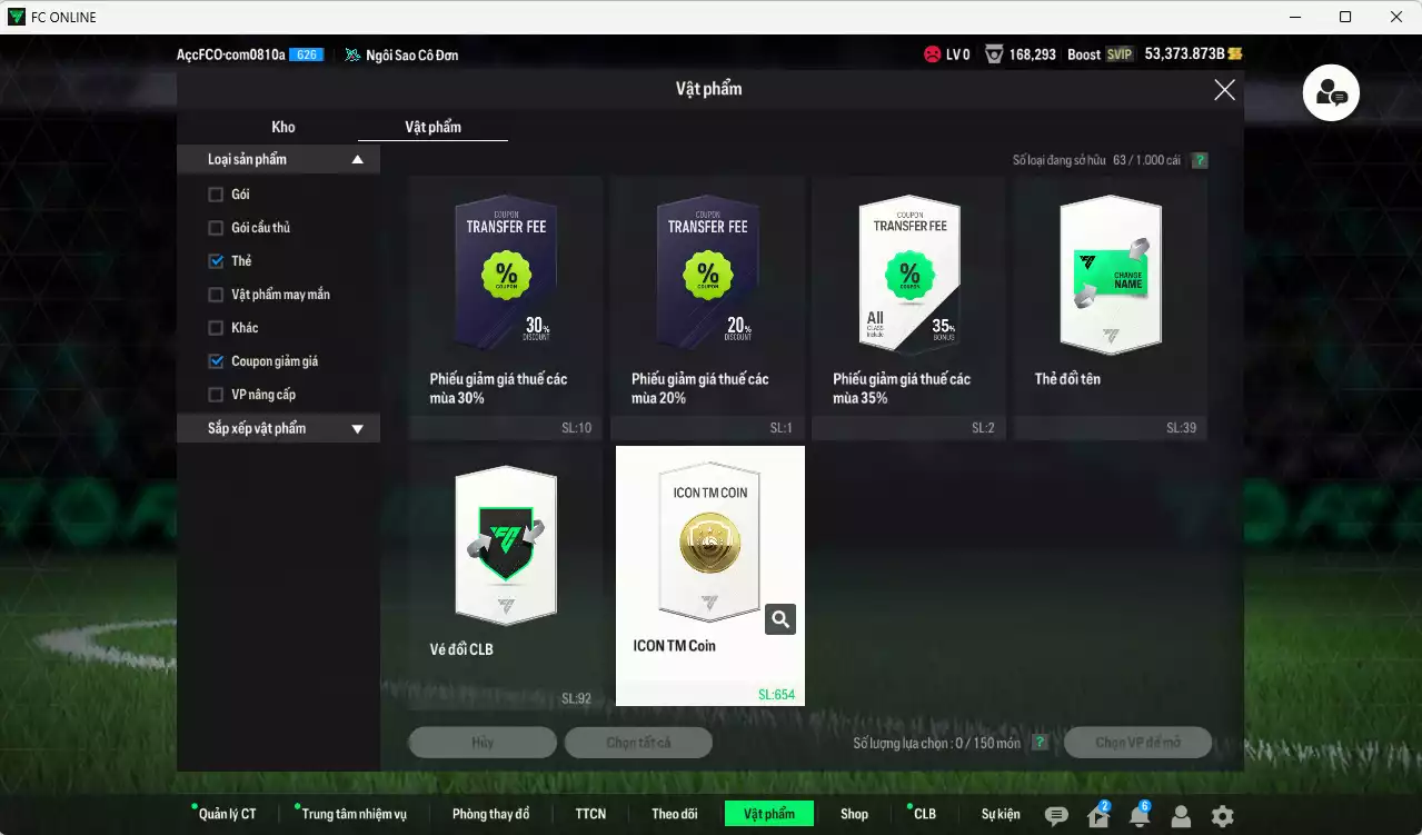 Ảnh [ACC Rẻ🔥] Man Utd. 1.312.360b dư 52.000b có Forlán CC, Cantona JNM, Beckham CC, Schweinsteiger CC, Blanc JNM, Shaw 23 HW, Park CC, Matic RTN, Rooney CC, Ferdinand HG, Blind DC... Đã full bảng đào tạo chiến thuật, HLV Xịn