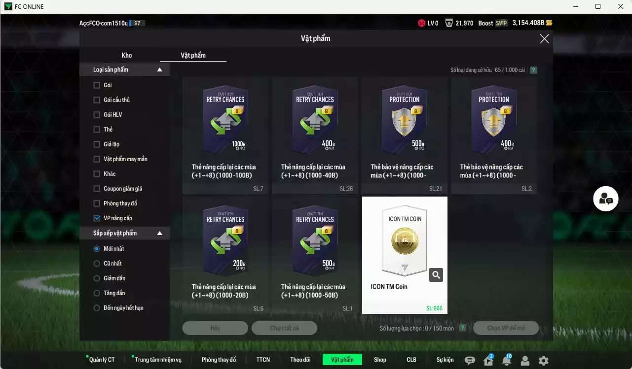 Ảnh Man Utd. 1.568.390b có Ferdinand ITM+5, Vidic ITM+5, Forlán JNM, CR7 CH, Schweinsteiger CC, Keane DC, Mbeumo 23HW, Mazraoui SPL, Reguilón LOL+9, Best LN... Đã đào tạo full chỉ số nhiều CT, dư 31.000TC, VIP BK Tháng 10