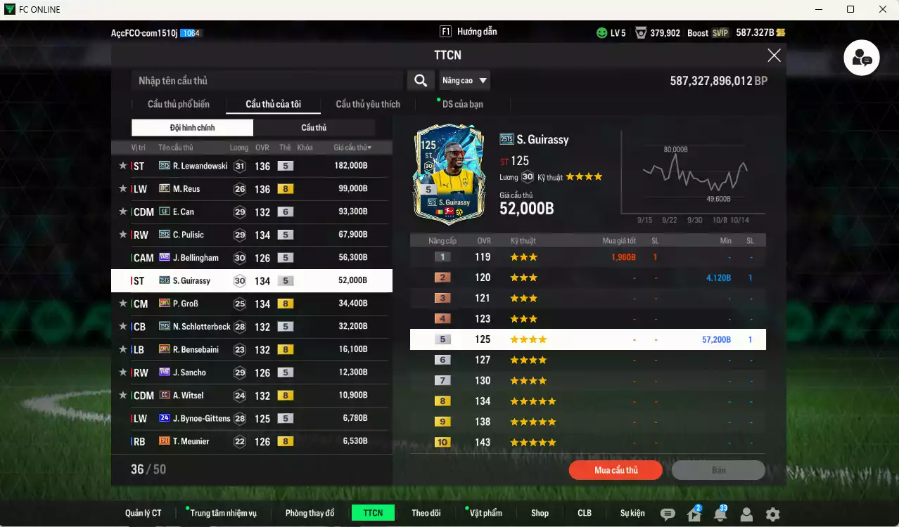 Ảnh Borussia Dortmund 731.810b có Lewandowski 25TS, Reus DC, E. Can LE+6, Pulisic 25TS, Bellingham WB, Guirassy 25TS, GroB 23HW, Schlotterbeck 25TS, Bensebaini 23HW, Sancho WB... Đã full hơn nữa bảng đào tạo, HLV Xịn