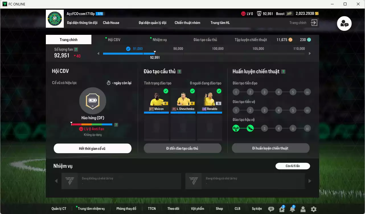 Ảnh [ACC Rẻ🔥] Milan mix Brazil 1.284.300b có Ronaldo CH, Ronaldinho MDL, Maicon BDO, Lúcio CC, Sheva CC, Carlos CC, Cafu CC, Kaká RMA, Rijkaard RTN, Rivaldo LN... HLV Xịn