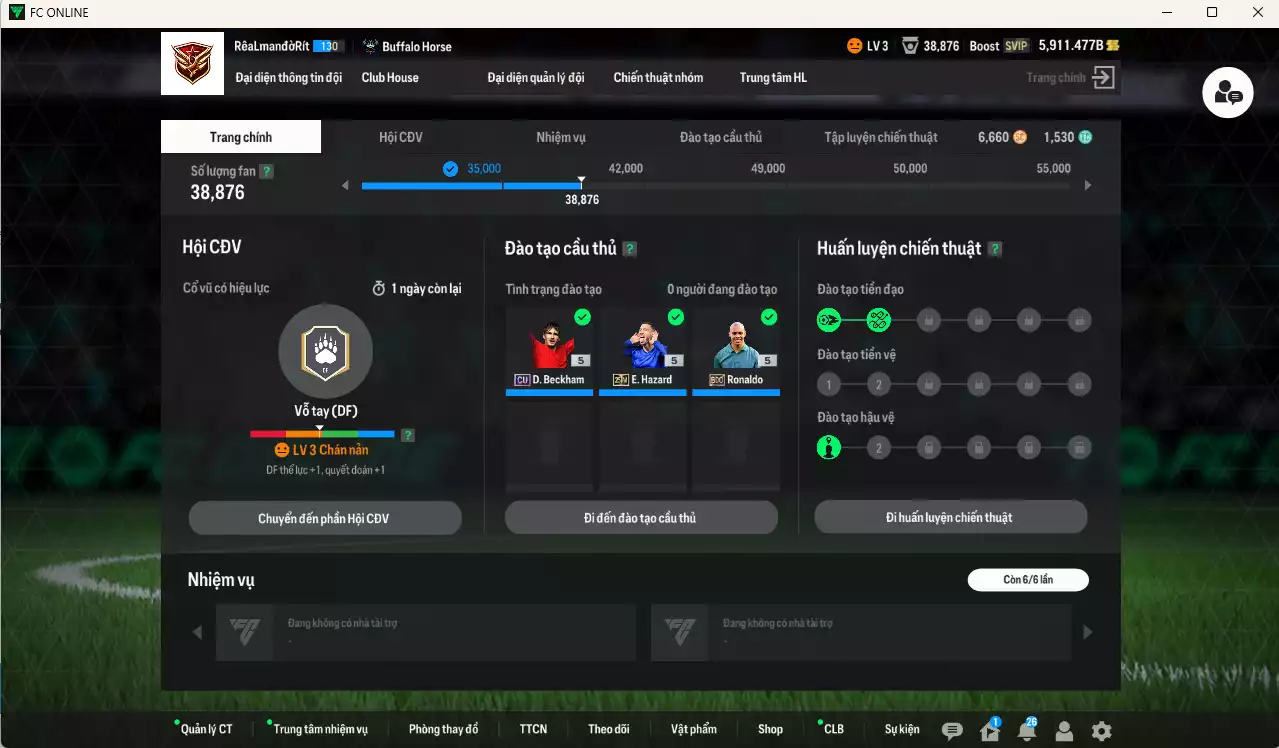 Ảnh [ACC Rẻ🔥] Real Madrid 110.810b có Ronaldo BDO, Zidane GRU, Hazard 25IM, Makélélé LN, Cannavaro RTN, Beckham CU... HLV Xịn