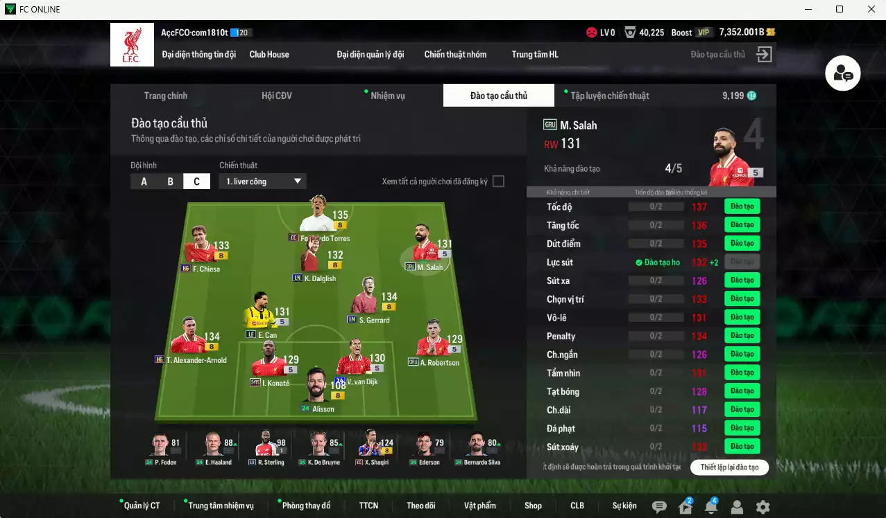 Ảnh [ACC Rẻ🔥] Liverpool 160.820b có Arnold HG, Torres CC, E. Can LE, Chiesa HG, Dalglish LN, Gerrard LN, Shaqiri CC, Konaté 24TS... HLV Xịn