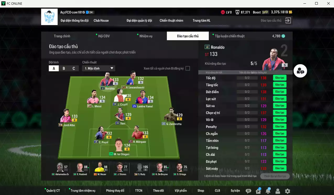 Ảnh Barcelona 308.540b có Messi BLD, Lamine Yamal 24UCL, Cruyff LN, Lewandowski DCB, Ronaldo LE, Xavi LN, Zambrotta EBS... HLV Xịn