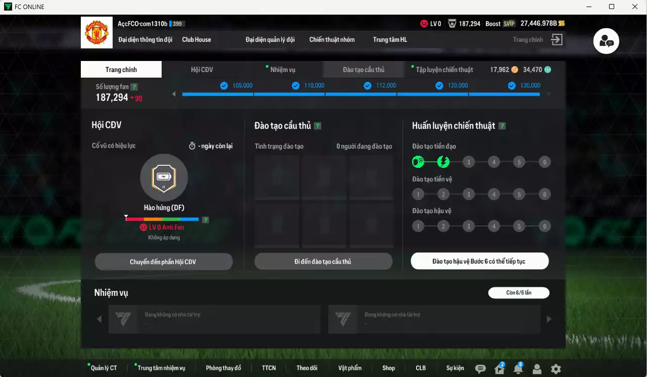 Ảnh [ACC Rẻ🔥] Man Utd. 553.430b dư 27.000b có CR7 BLD, Park CC, Forlán No.7, Charlton ICON+6, Lingard LOL, Beckham BDO+6, Ferdinand HG, Mazraoui SPL, Shaw E21, Rashford HG, Rooney LN... Còn nhiều SVIP, CP GIẢM THUẾ, Dư 37.000 TC, HLV Xịn