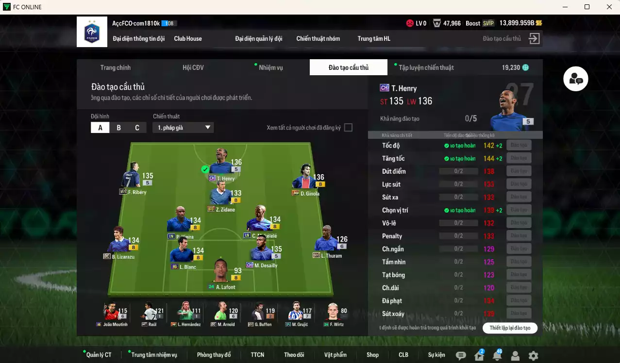 Ảnh Pháp 485.430b dư 13.000b có Henry CH, Ribéry WS, Vieira LN, Ginola JNM, Zidane BTB, Lizarazu DC, Desailly CH (fix BP), Blanc HG, Thuram BDO, Makélélé LN... Còn nhiều CP GIẢM THUẾ, VIP BK Tháng 10