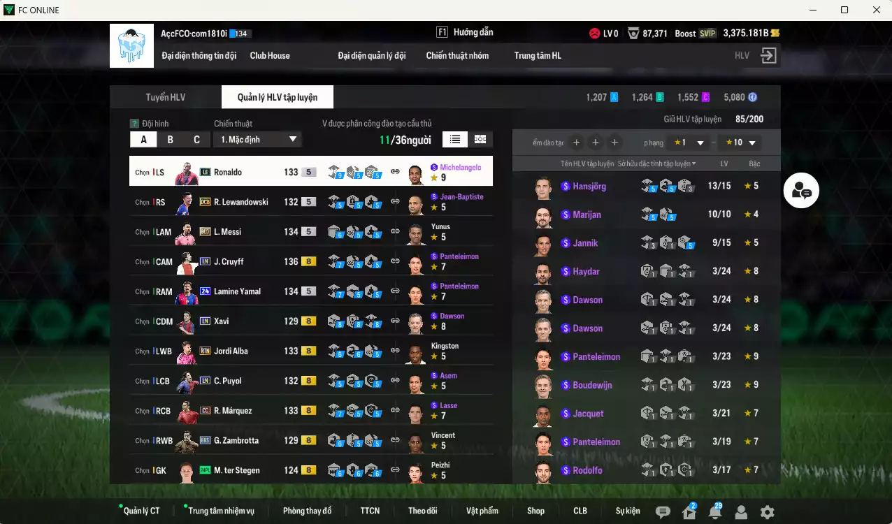 Ảnh Barcelona 308.540b có Messi BLD, Lamine Yamal 24UCL, Cruyff LN, Lewandowski DCB, Ronaldo LE, Xavi LN, Zambrotta EBS... HLV Xịn