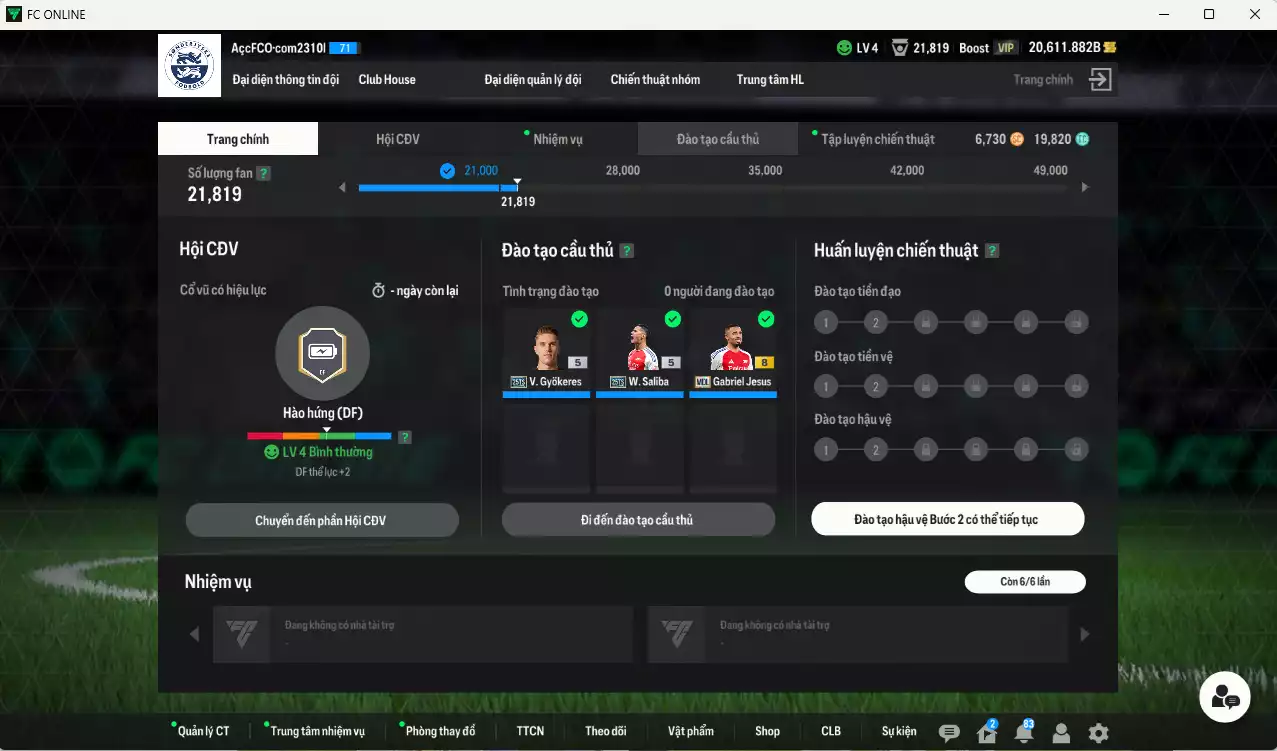 Ảnh [ACC Rẻ🔥] Arsenal 1.067.560b dư 20.000b có Gyokeres 25TS, Odegaard 24UCL(bù), Jesus MDL, Saka 25TS, Gabriel 25TS, Saliba 25TS, Eze 23HW, Xhaka 23HW, Merino 24EP+6, Rice 23HW, Martinelli SPL+9, Timber SPL+9...