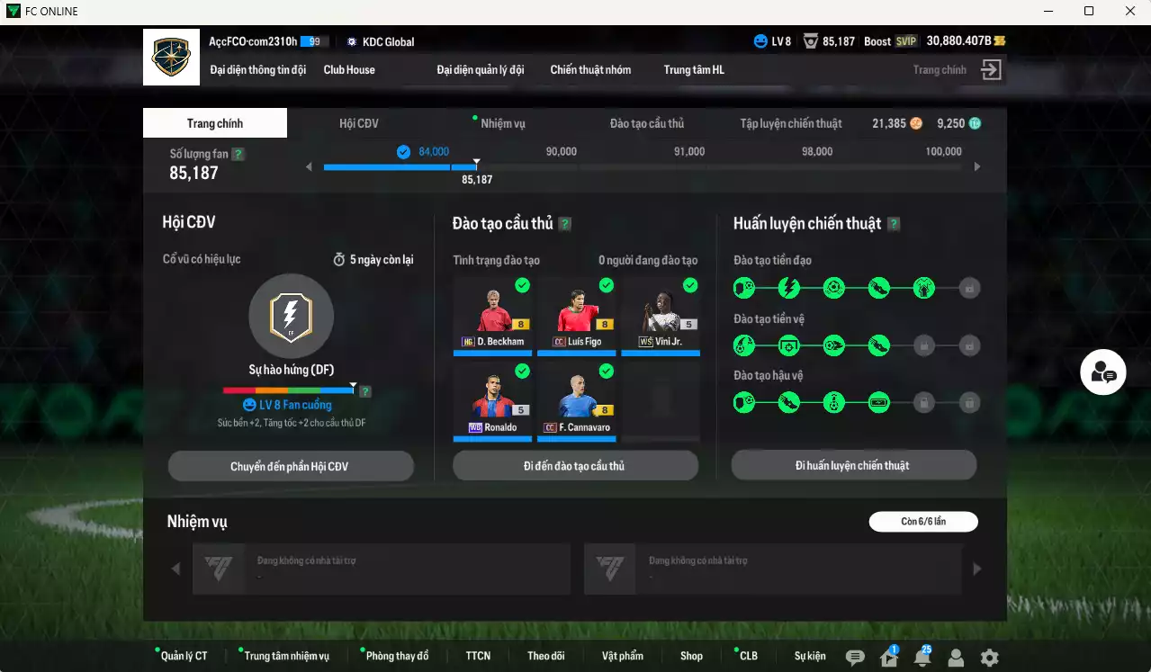 Ảnh [ACC Rẻ🔥] Real Madrid 1.209.550b dư 30.000b có Kroos HG(fix BP), Vini WS, Ronaldo WB, Cannavaro CC, Rudiger SPL, Figo CC, Beckham HG, Carlos DC, Carvajal DC, CR7 CU, Valverde 24TS, Hazard HG, Bellingham WB, Casemiro BTB, Kaká 25IM... Gần full đào tạo, HLV Xịn