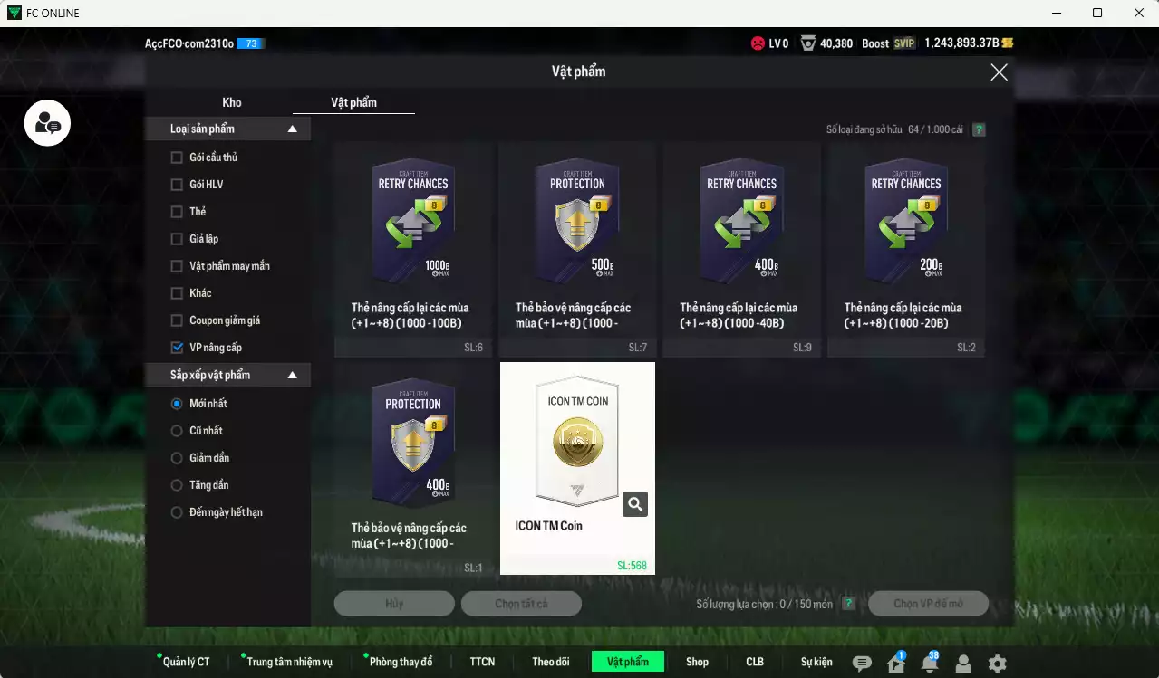 Ảnh [ACC Rẻ🔥] ACC 1243893b trắng, có thẻ đổi tên, còn CP GIẢM THUẾ. HLV Xịn