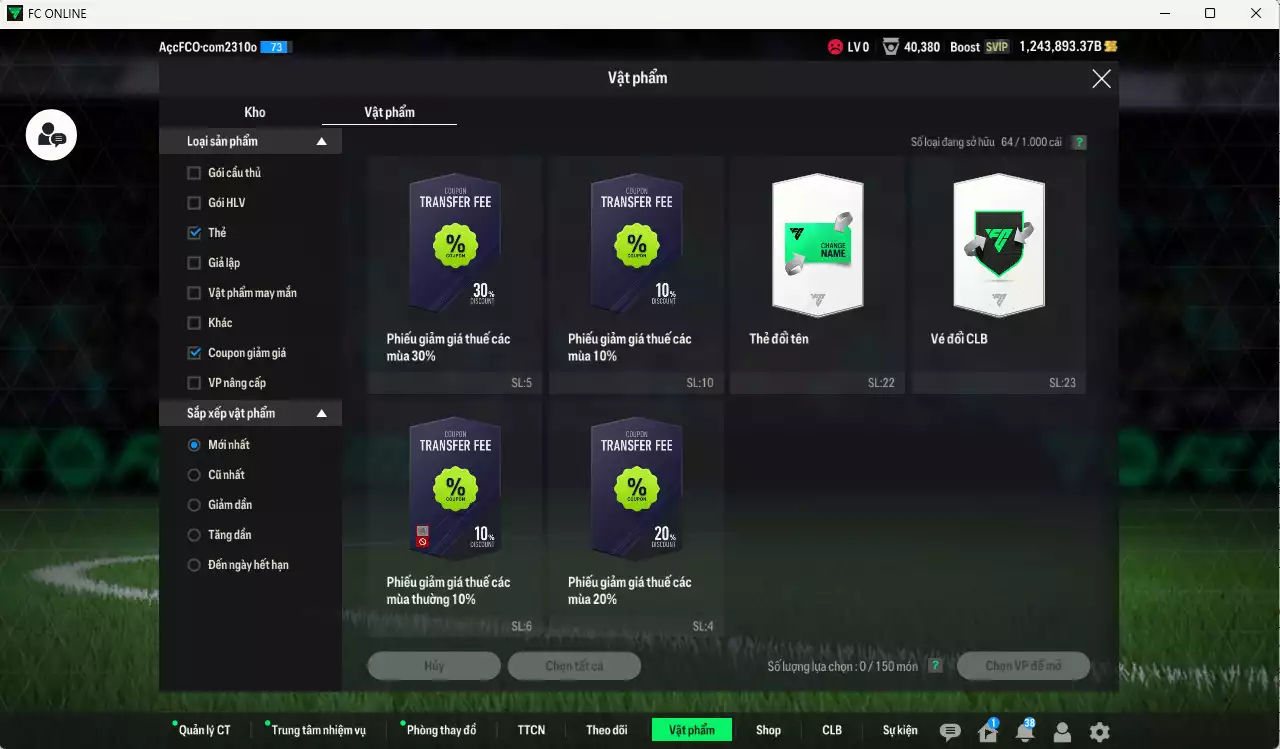 Ảnh [ACC Rẻ🔥] ACC 1243893b trắng, có thẻ đổi tên, còn CP GIẢM THUẾ. HLV Xịn