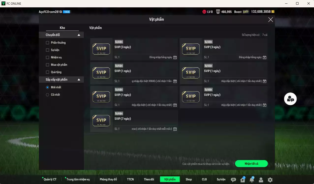 Ảnh [ACC Rẻ🔥] Real Madrid 570.410b dư 133.000b có Mbappé 25TS, Essien JNM, Puskás RMA, Rudiger 25TS, Kaká RMA, Carvalho JNM, Alaba HG, Areola SPL+9, Nacho DC, Courtois RMA... Gần full bảng đào tạo chiến thuật, dư 28.000TC, HLV Xịn