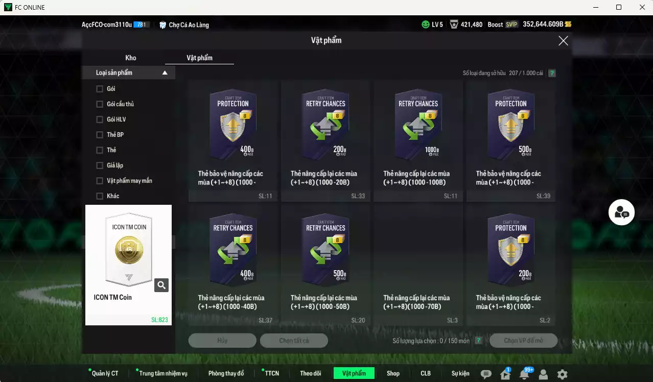 Ảnh [Tặng hàng bù, ACC Rẻ🔥] Chelsea 3.467.340b dư 352kb có Sheva ITM+5, Lampard ITM+5, Rooney DC, Zola ITM+5, Cucurella LOL+9, De Bruyne E21+9, Pedro BTB+9, Gullit BTB+9, Hazard HG, Courtois CC, James SPL... Còn nhiều CP GIẢM THUẾ, đã full đào tạo chiến thuật, HLV Xịn