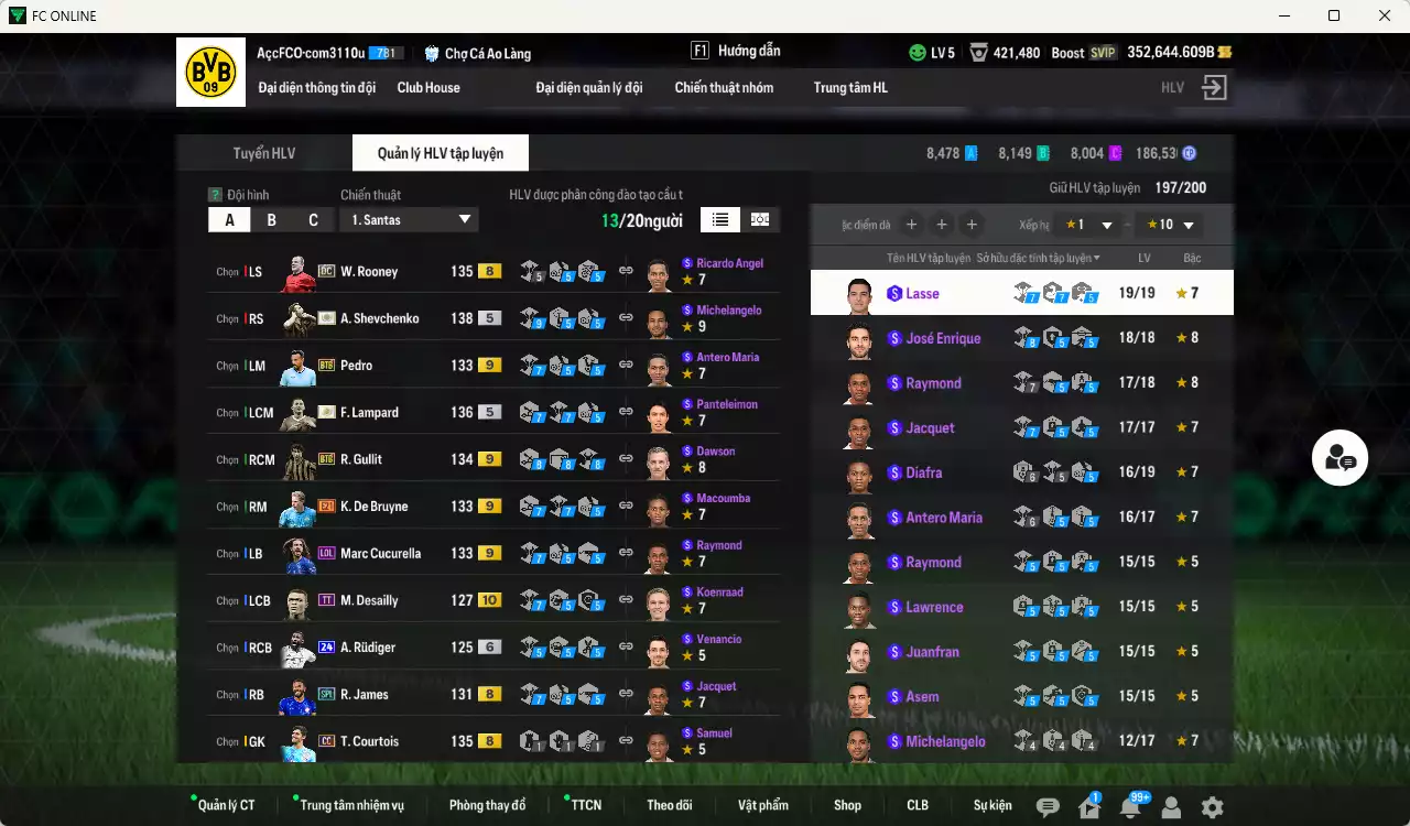 Ảnh [Tặng hàng bù, ACC Rẻ🔥] Chelsea 3.467.340b dư 352kb có Sheva ITM+5, Lampard ITM+5, Rooney DC, Zola ITM+5, Cucurella LOL+9, De Bruyne E21+9, Pedro BTB+9, Gullit BTB+9, Hazard HG, Courtois CC, James SPL... Còn nhiều CP GIẢM THUẾ, đã full đào tạo chiến thuật, HLV Xịn