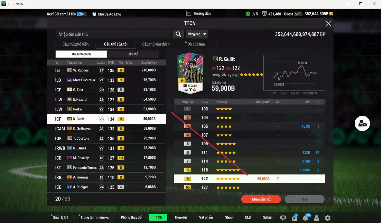 Ảnh [Tặng hàng bù, ACC Rẻ🔥] Chelsea 3.467.340b dư 352kb có Sheva ITM+5, Lampard ITM+5, Rooney DC, Zola ITM+5, Cucurella LOL+9, De Bruyne E21+9, Pedro BTB+9, Gullit BTB+9, Hazard HG, Courtois CC, James SPL... Còn nhiều CP GIẢM THUẾ, đã full đào tạo chiến thuật, HLV Xịn