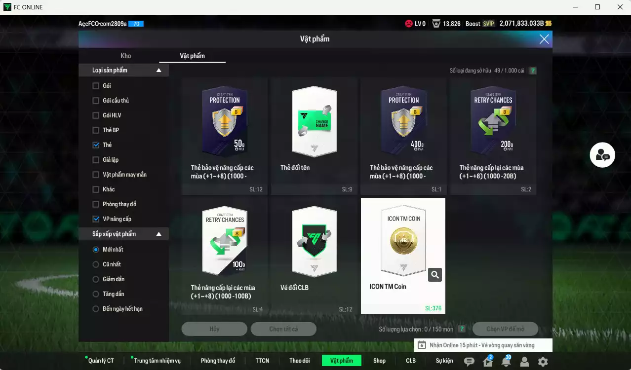 Ảnh [ACC Rẻ🔥] ACC 2071833b trắng, có thẻ đổi tên. Dư 34.000TC