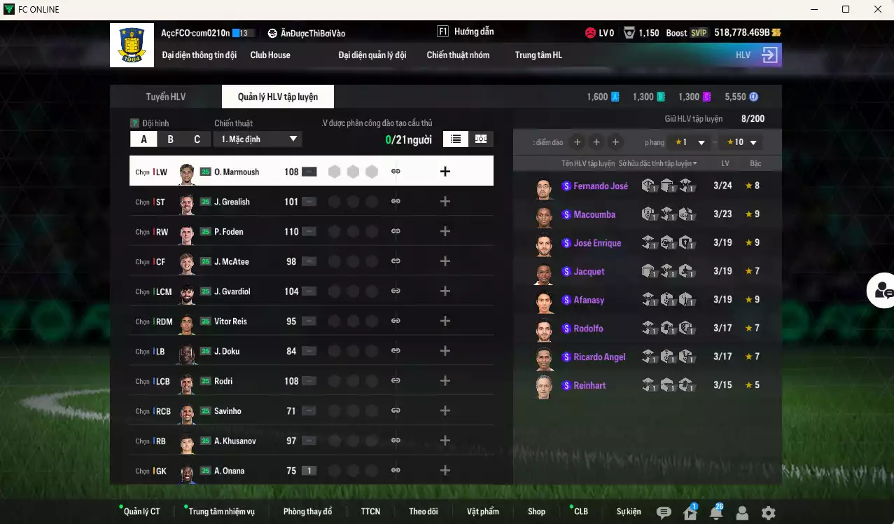 Ảnh [ACC Rẻ🔥] ACC 518778b trắng, có thẻ đổi tên