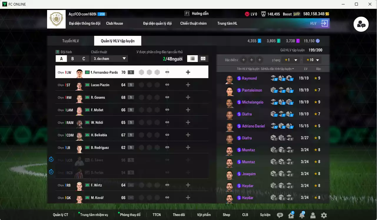 Ảnh ACC 580158b trắng vs Công Phượng PRM+5, có thẻ đổi tên. Dư 59.000TC