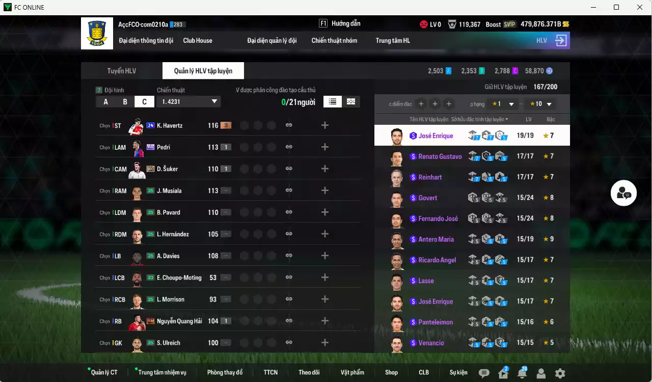 Ảnh ACC 479876b trắng, có thẻ đổi tên. Dư 57.000TC, HLV Xịn