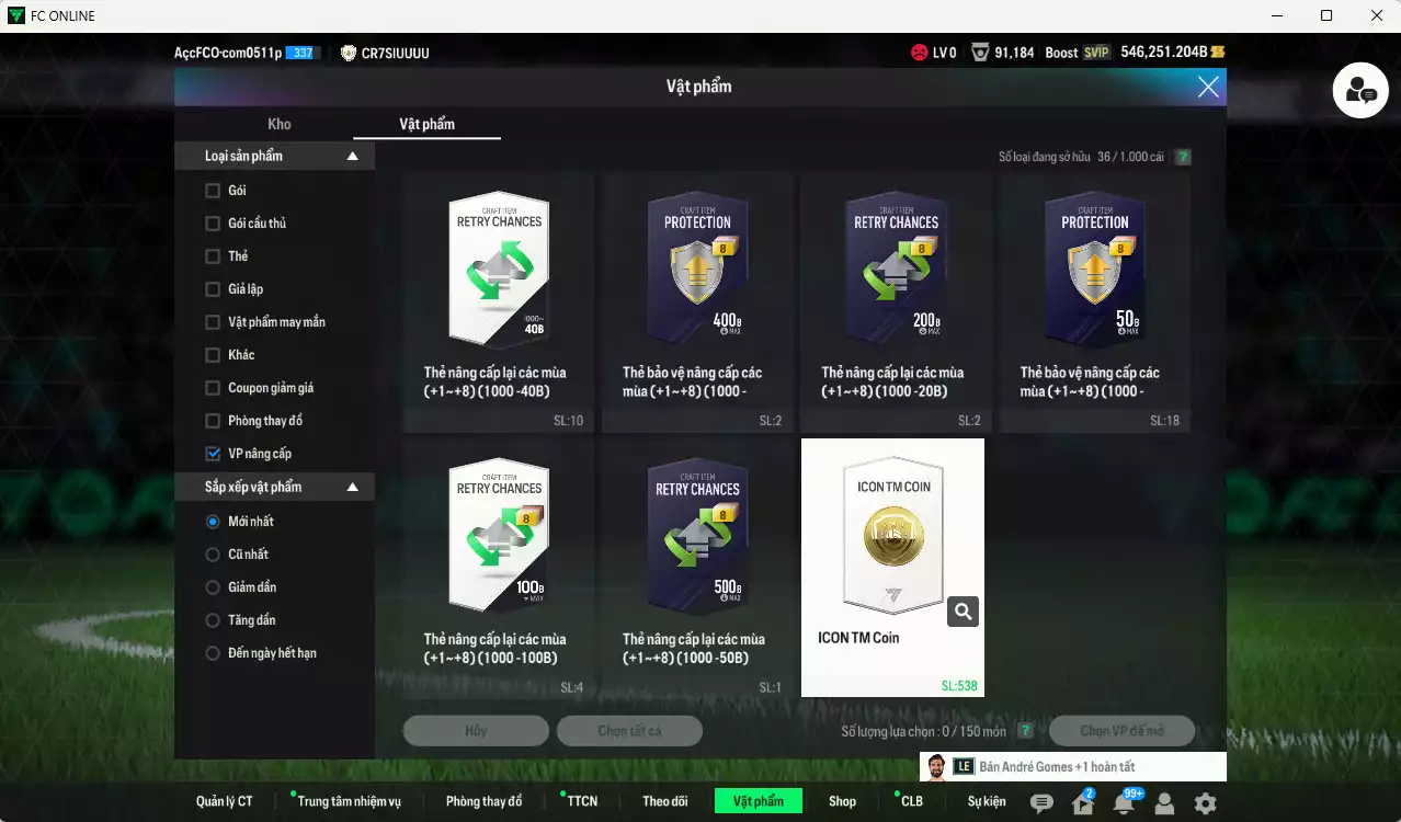 Ảnh ACC 546251b trắng, có thẻ đổi tên, còn CP GIẢM THUẾ. Dư 128.000TC