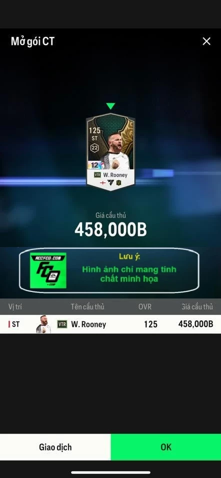 ACC mở thẻ (LOẠI SVIP PROMAX) bao gồm 1 gói thẻ +12, thẻ PRIME và 1000+ thẻ cầu thủ từ Siêu sao đến Miền núi các loại. Có sẵn BP trắng trong acc từ 57.000 tỷ BP đến 67.000 tỷ BP, kèm theo nhiều ngày SVIP