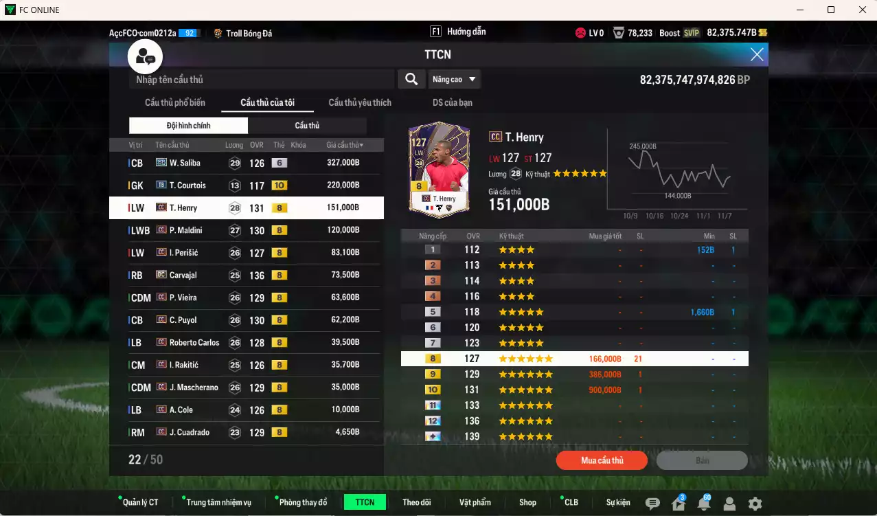 Ảnh [TOP NẠP🔥,Hạng 784] Real Madrid 10.080.650b dư 82kb có CR7 CC+8, Rudiger 23UCL, Varane DC, Bale BDO, Essien ITM+8, Kroos DC, Messi CC, Benzema DC, Eto JNM... Team phụ CC+8 . HLV Xịn, Đã đào tạo full chỉ số toàn bộ cầu thủ, VIP KC Tháng 11