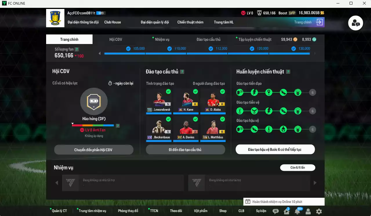 Ảnh Bayern Munich 1.136.680b có Lewandowski 25TS, Beckenbauer CH, Ribéry JNM, Lúcio CC, Matthaus RTN, Kim Min Jae 25TS, Kane HG, Muller HG, Rudiger 25TS, Alaba HG... Còn nhiều CP GIẢM THUẾ, gần full đào tạo chiến thuật, đào tạo full chỉ số nhiều CT, HLV Xịn