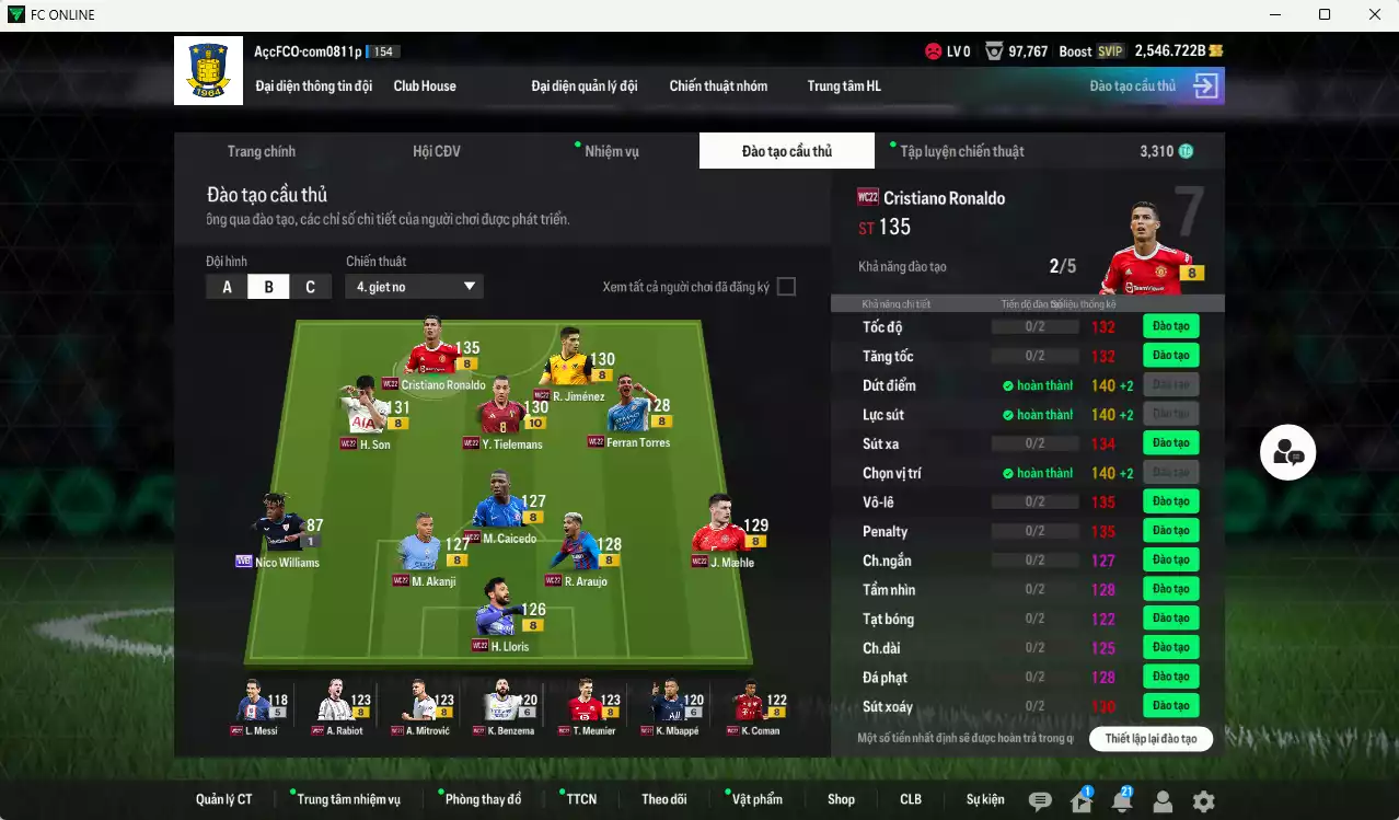 Ảnh [Độc lạ] Full mùa WC22+8 409.570b có CR7, H. Son, Tielemans+10, Jiménez, Maele, Araujo, Ferran Torres, Caicedo, Akanji, Lloris, Mitrovic, Rabiot, Meunier, Coman... Còn nhiều CP GIẢM THUẾ