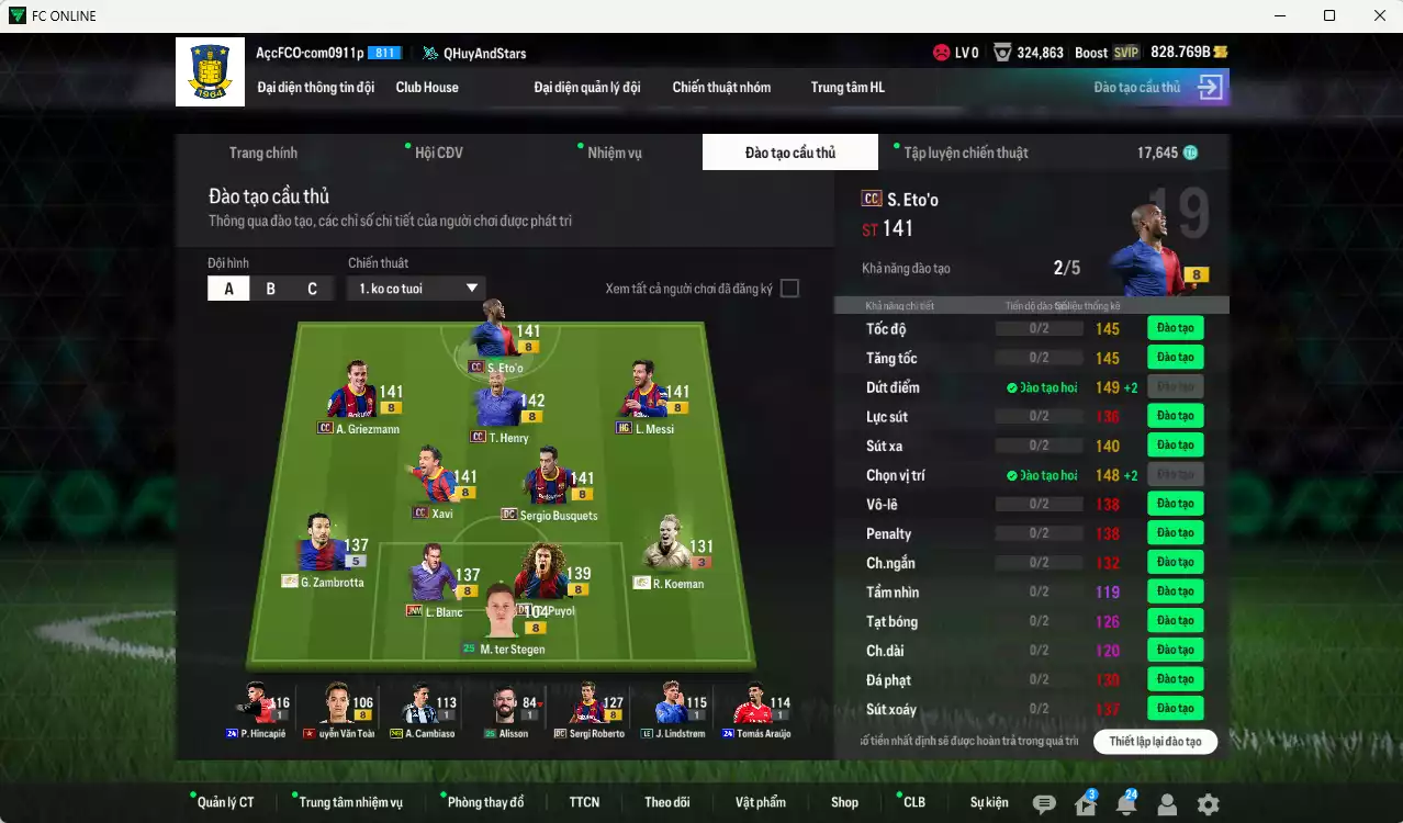 Ảnh Barcelona 990.770b có Henry CC, Eto CC, Busquets DC, Xavi CC, Messi HG, Griezmann CC, Zambrotta ITM+5, Blanc JNM, Koeman ITM+3... Còn nhiều CP GIẢM THUẾ, HLV Xịn, đã đào tạo chỉ số nhiều CT