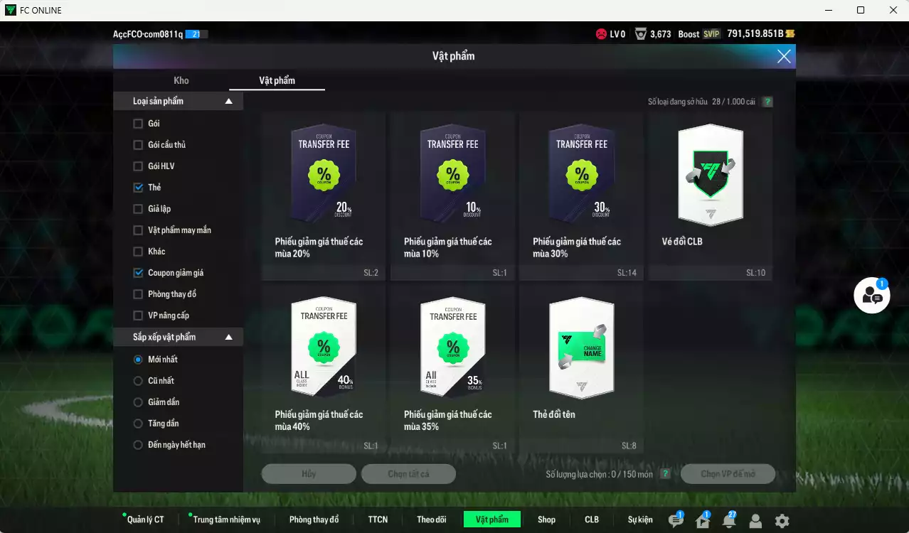 Ảnh ACC 791519b trắng, có thẻ đổi tên, còn CP GIẢM THUẾ