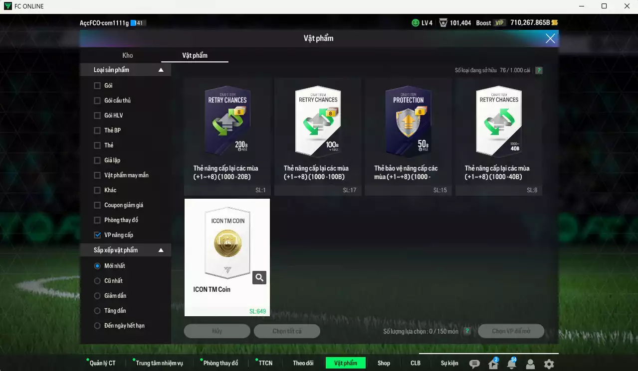 Ảnh [Dư nhiều BP] Chelsea 4.101.710b dư 710kb có Sheva ITM+5, Torres ITM+5, Zola ITM+6, Pulisic 25TS+6, Salah 25TY, Andrey Santos 25TS, Rudiger SPL, Essien JNM, Tomori 23HW, Caicedo 23HW... HLV Xịn, đã đào tạo chỉ số nhiều CT, VIP BK Tháng 11 và 12