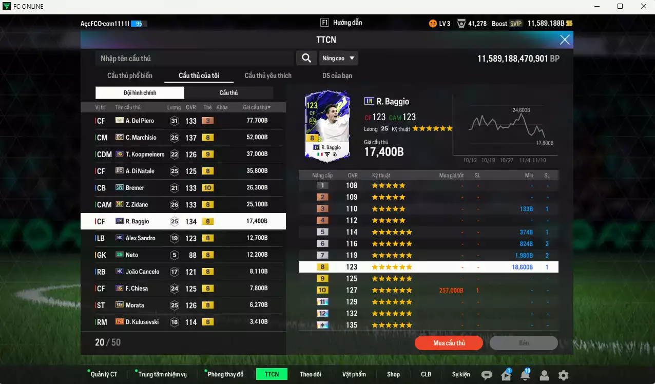 Ảnh Juventus 1.041.330b có Henry ITM+3, Nedved ITM+3, Del Piero ITM+3, VDS ITM+5, Lúcio CC, Marchisio DC, Koopmeiners HG+9, Di Natale DC, Bremer SPL+10, Zidane BTB, Baggio LN... Còn nhiều CP GIẢM THUẾ, dư 125.000TC